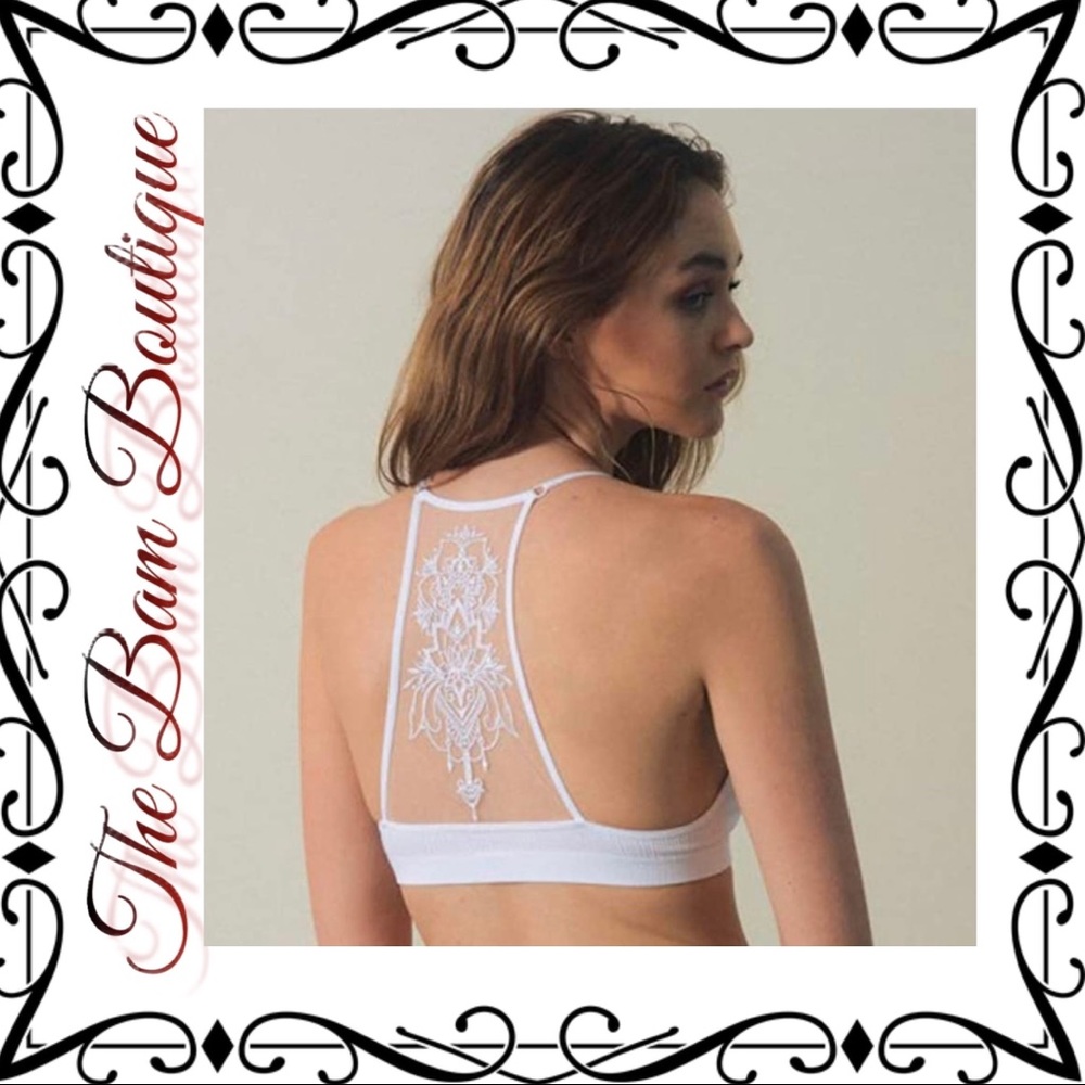 Tattoo Mesh Racerback Bralette